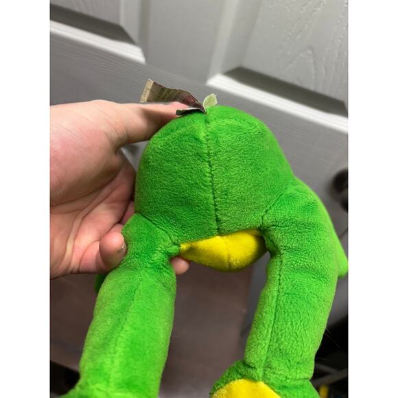 GUND Frog Flash Soft Toy Green Yellow Belly Plush Bean Bag Stuffed Animal Toad - Picture 2 of 7